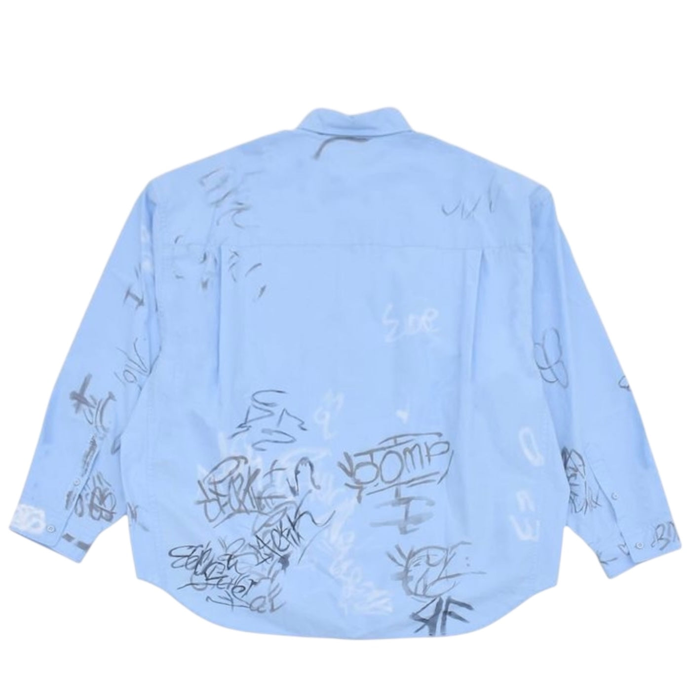 Balenciaga SS23 Mudshow Grafitti Dress Shirt
