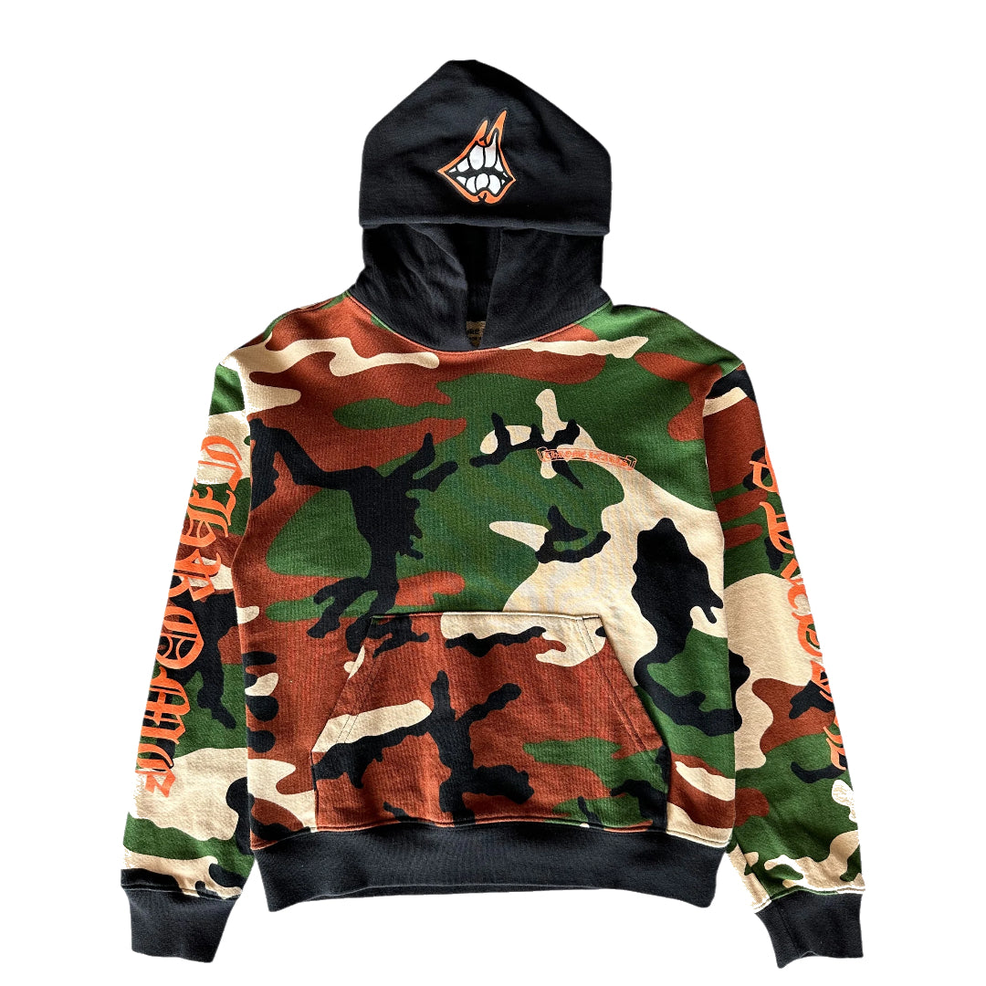 Chrome Hearts SS22 x Matty Boy “Caution” Camo Hoodie