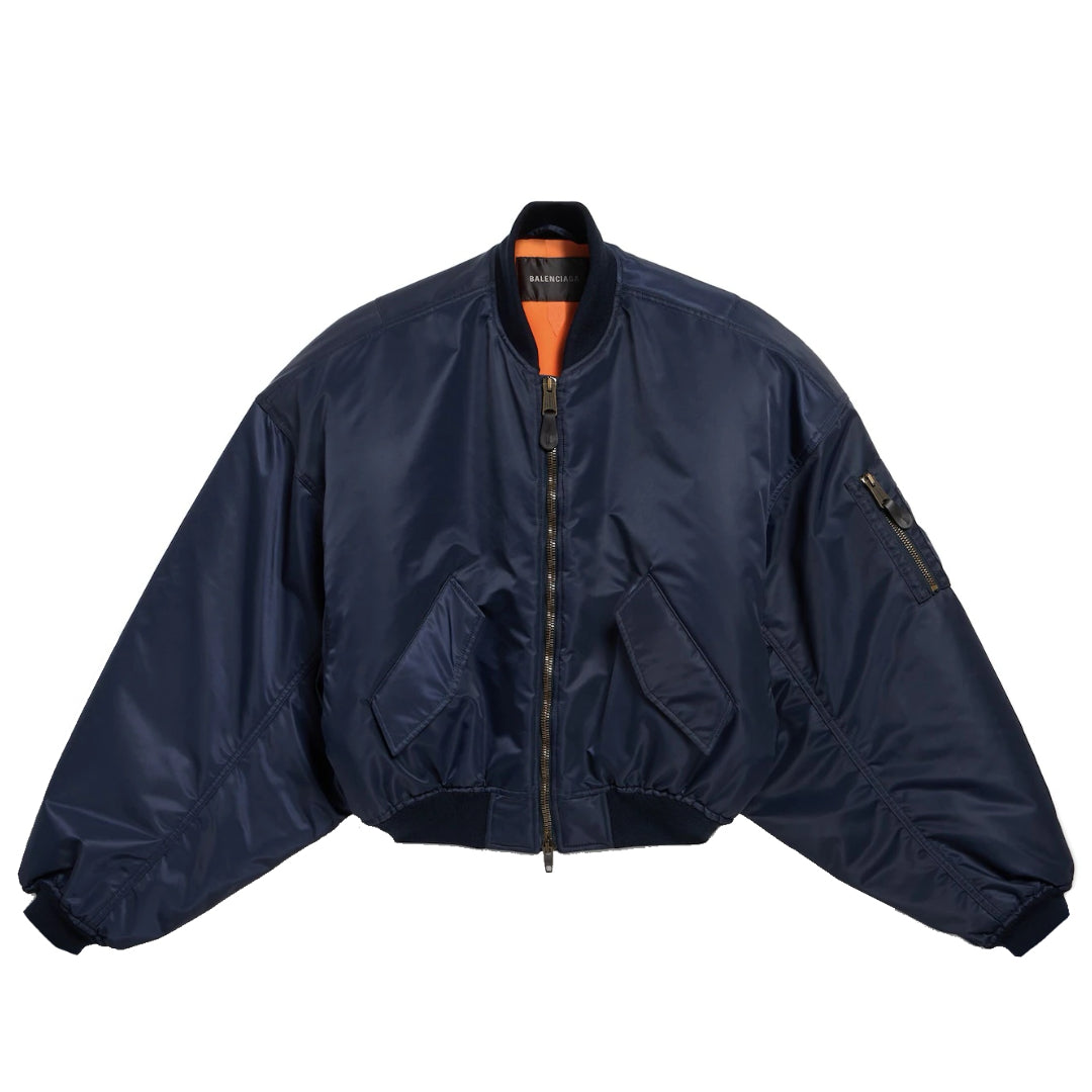 Balenciaga FW23 Round Bomber in Navy