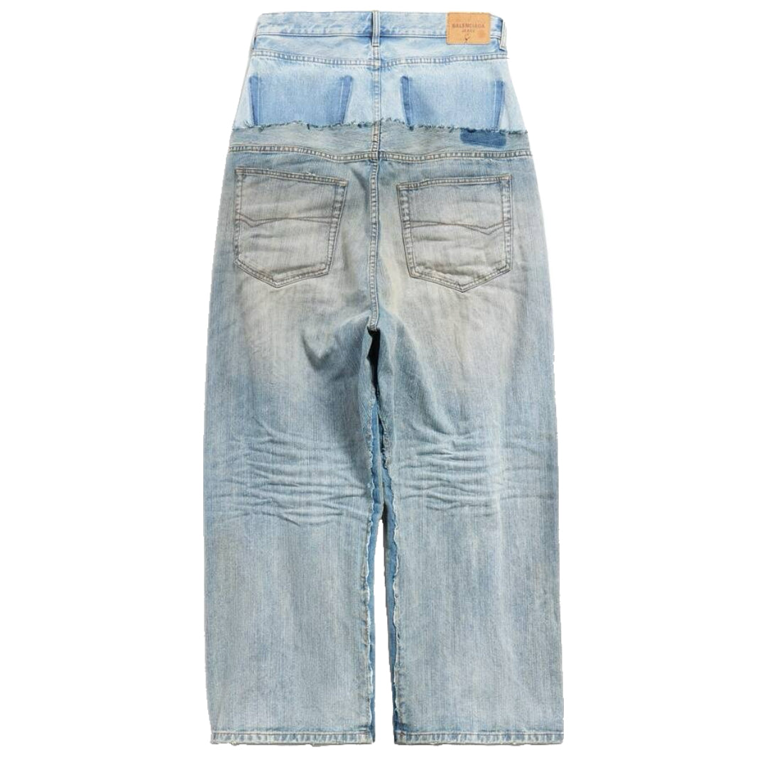 Balenciaga FW24 Cut Up Double Pants