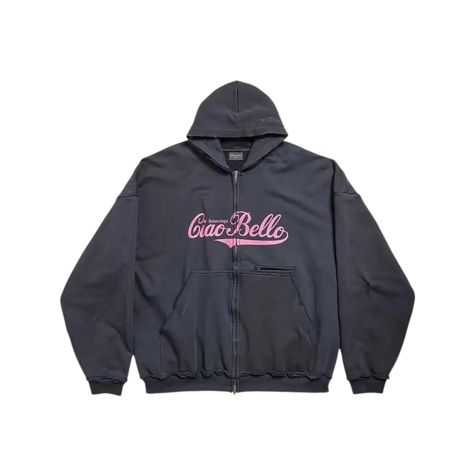Balenciaga FW24 Ciao Bello Zip-Up Hoodie
