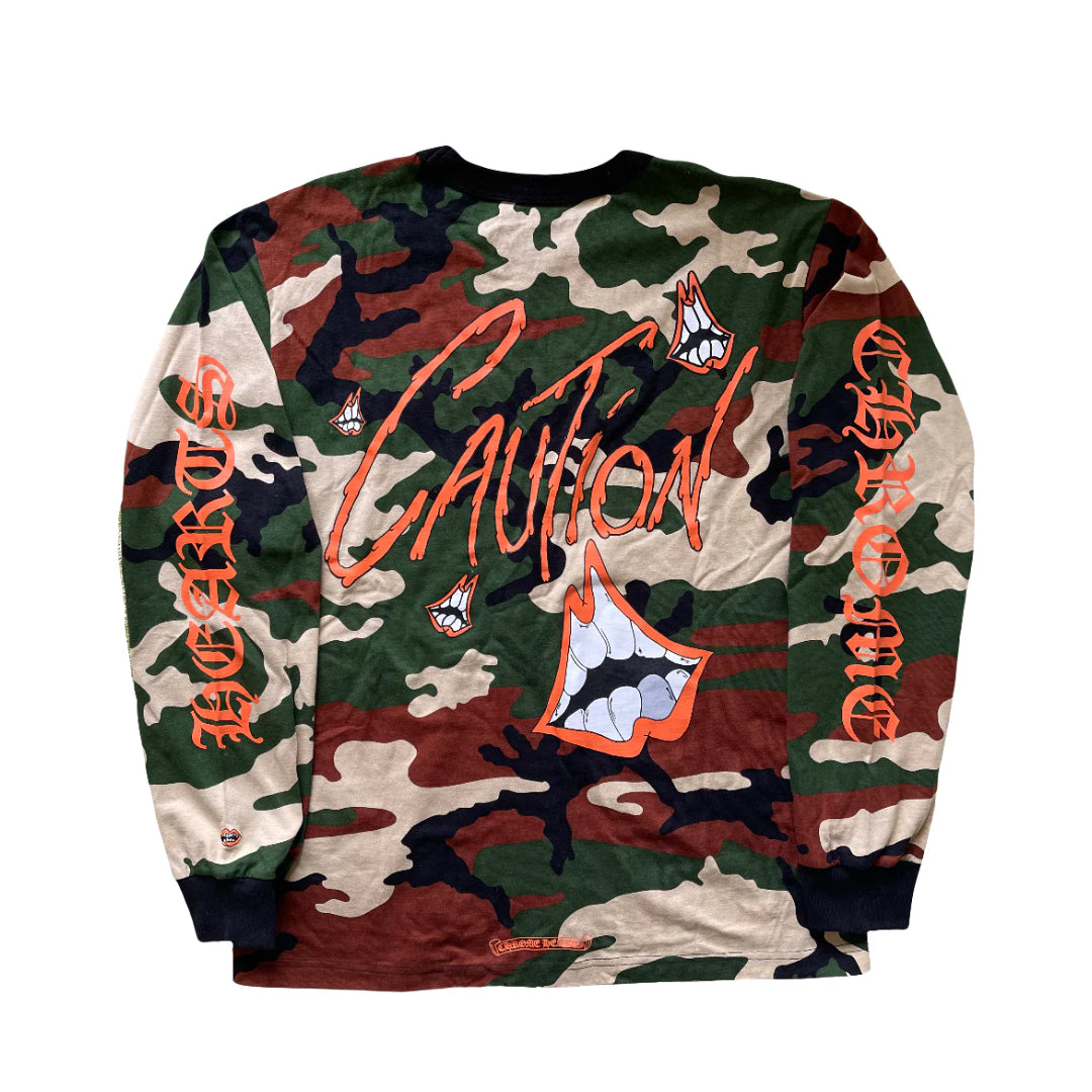 Chrome Hearts FW22 Matty Boy “Caution” Camo LS