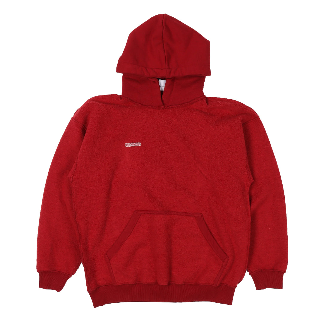 Vetements SS16 Inside-Out Patch Hoodie
