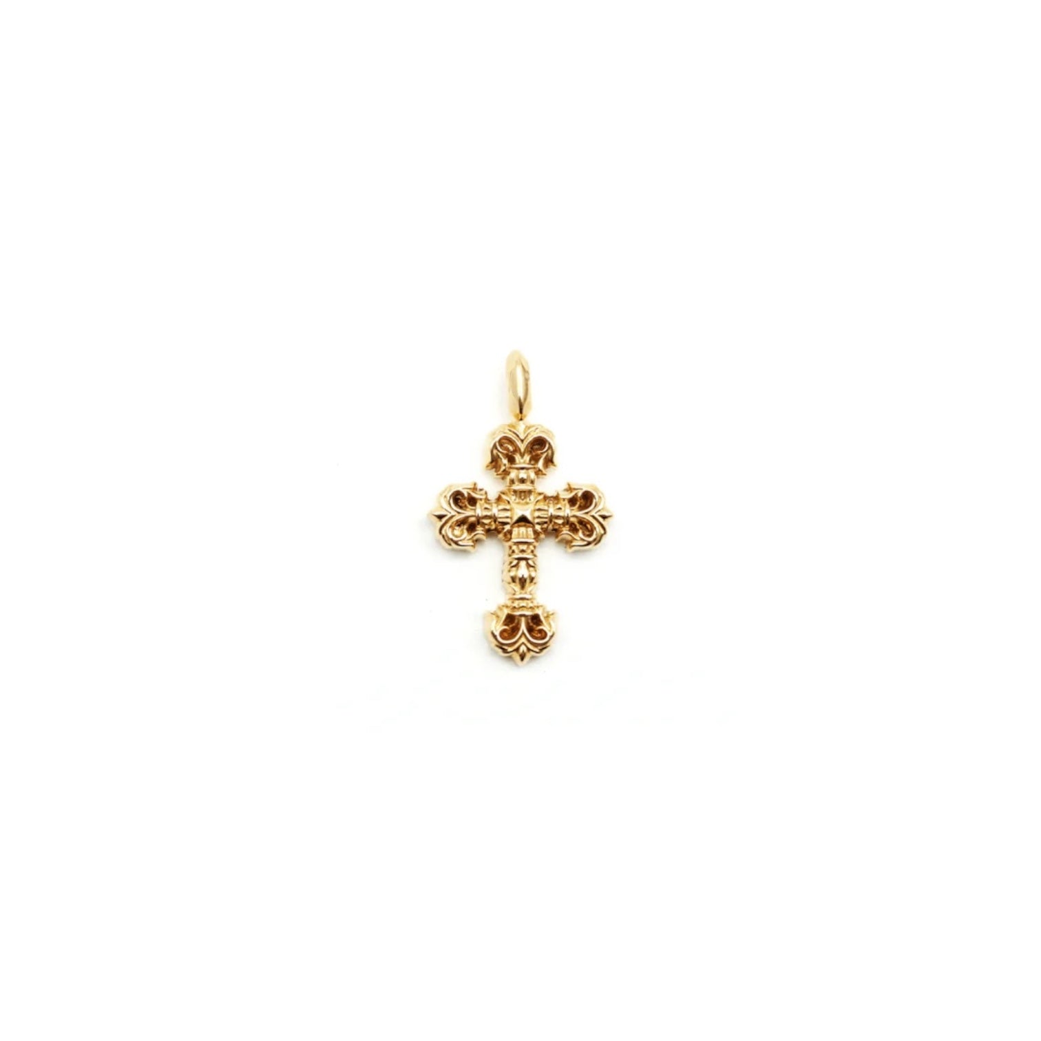 Chrome Hearts 22K Gold Filigree Cross Necklace