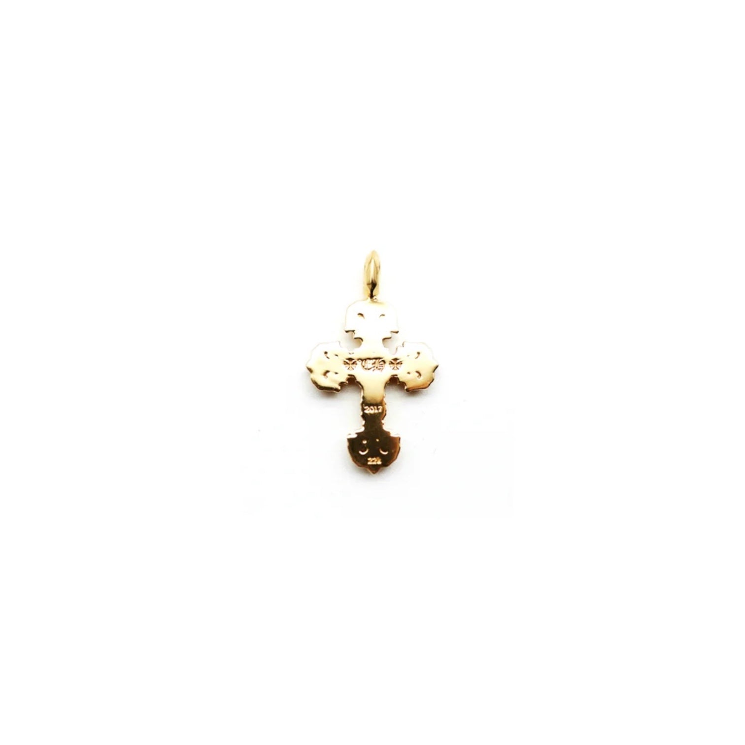 Chrome Hearts 22K Gold Filigree Cross Necklace