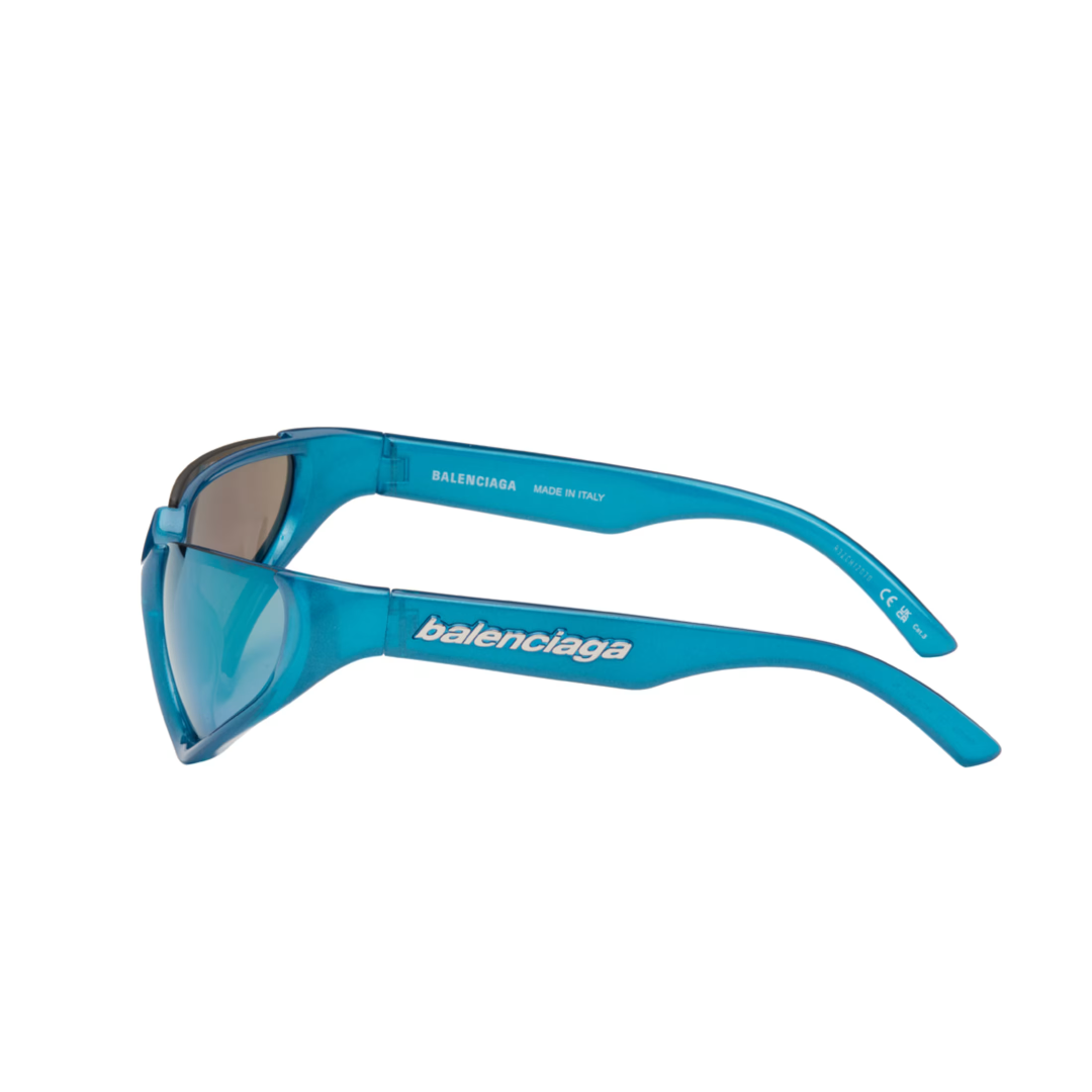 Balenciaga SS23 Xpander Sunglasses in Blue