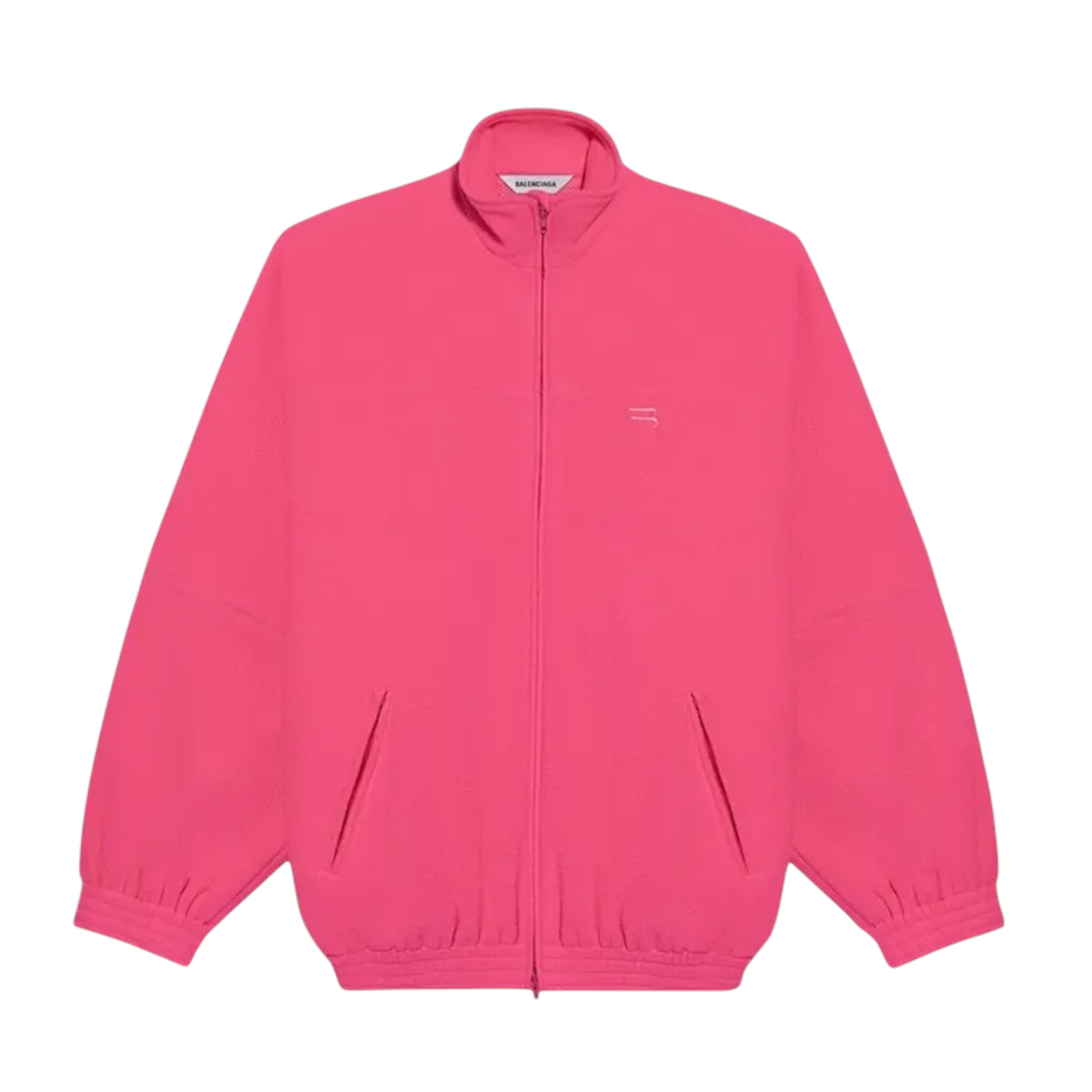 Balenciaga FW21 Pink Double-Brushed Fleece Jacket