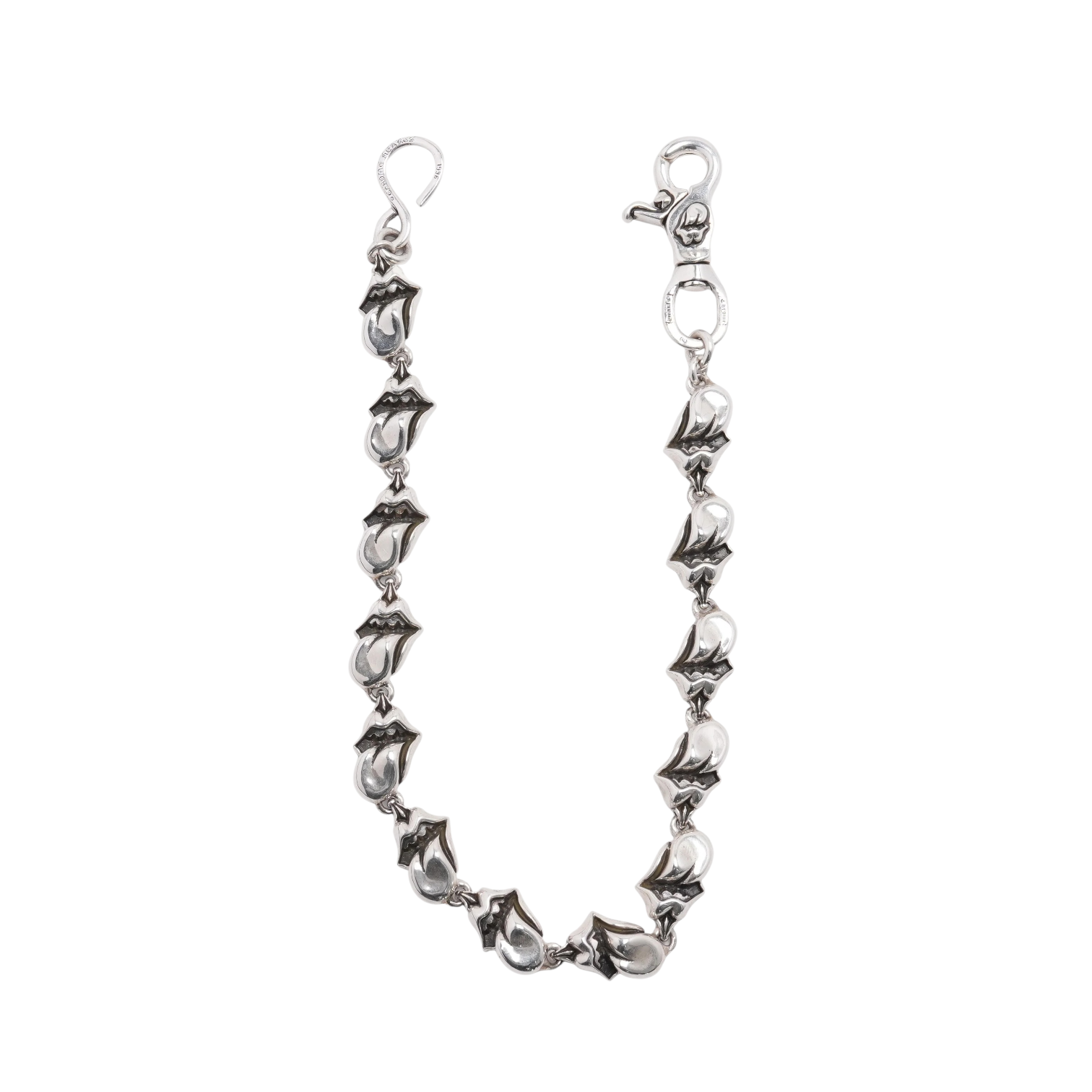 Chrome Hearts Rolling Stones Lips Wallet Chain