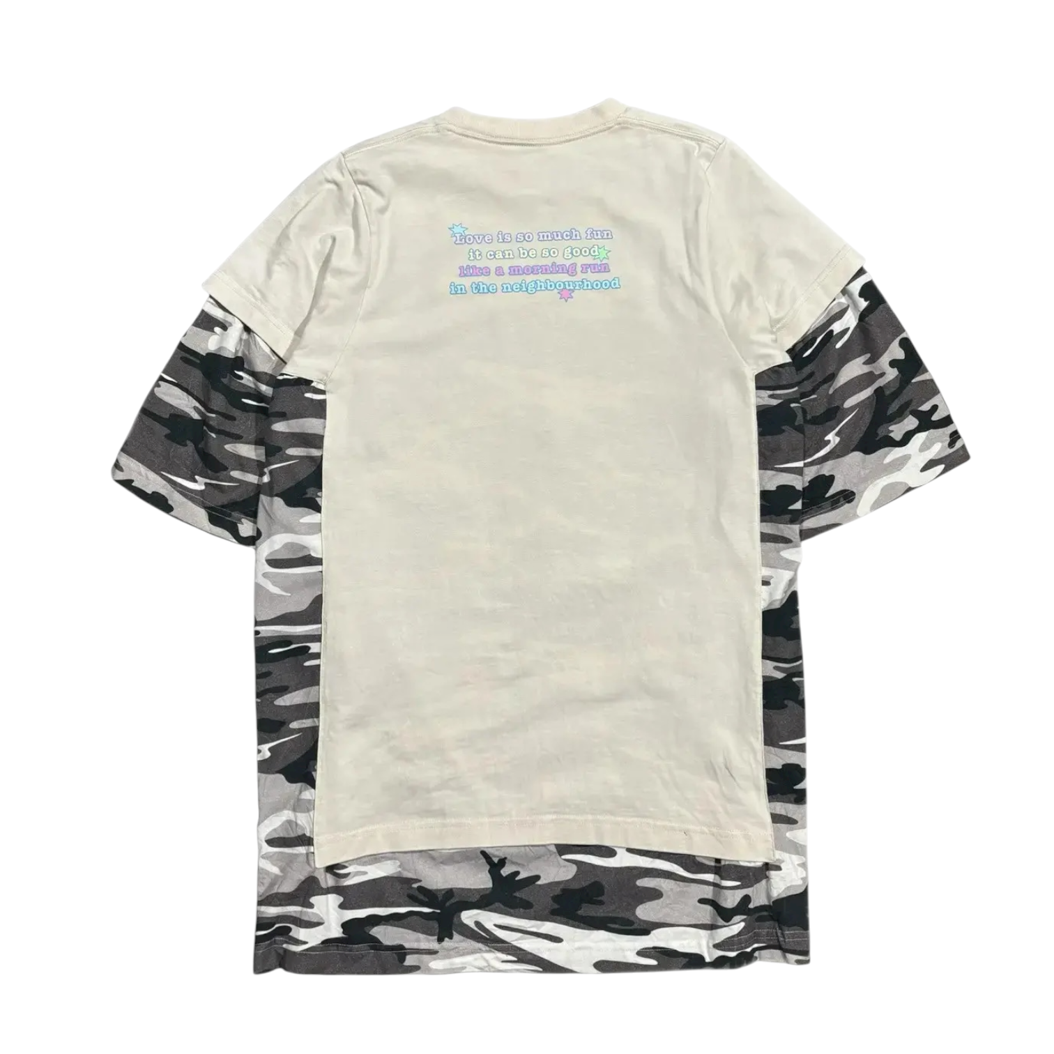 Balenciaga SS21 Double Layer Camo Shirt