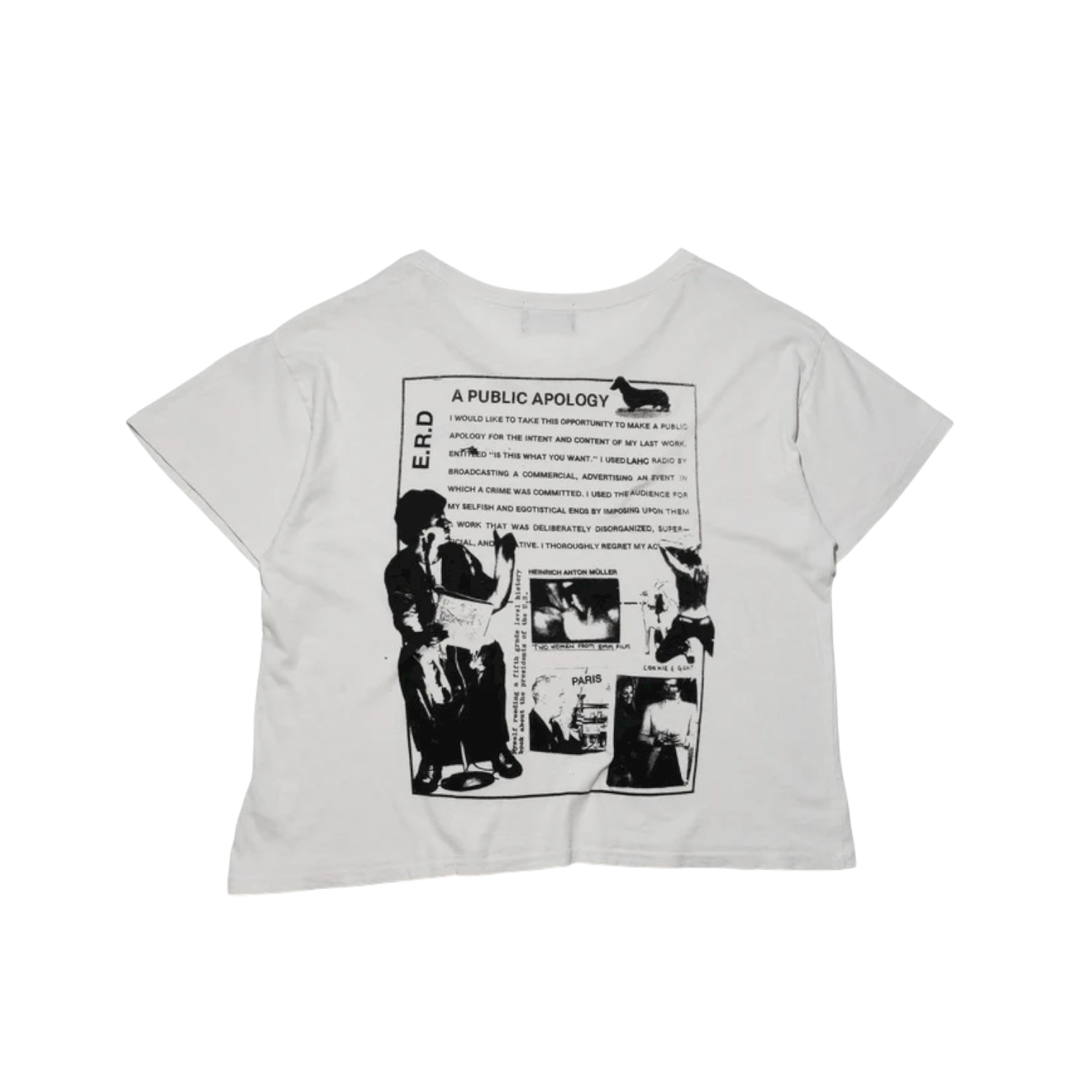 Enfants Riches Déprimés FW24 Public Apology Tee