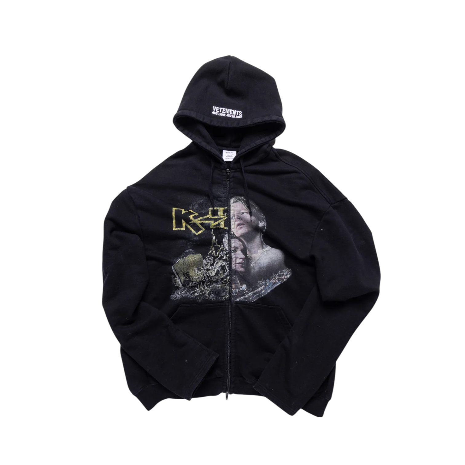 Vetements FW17 Titanic Split Zip-Up Hoodie
