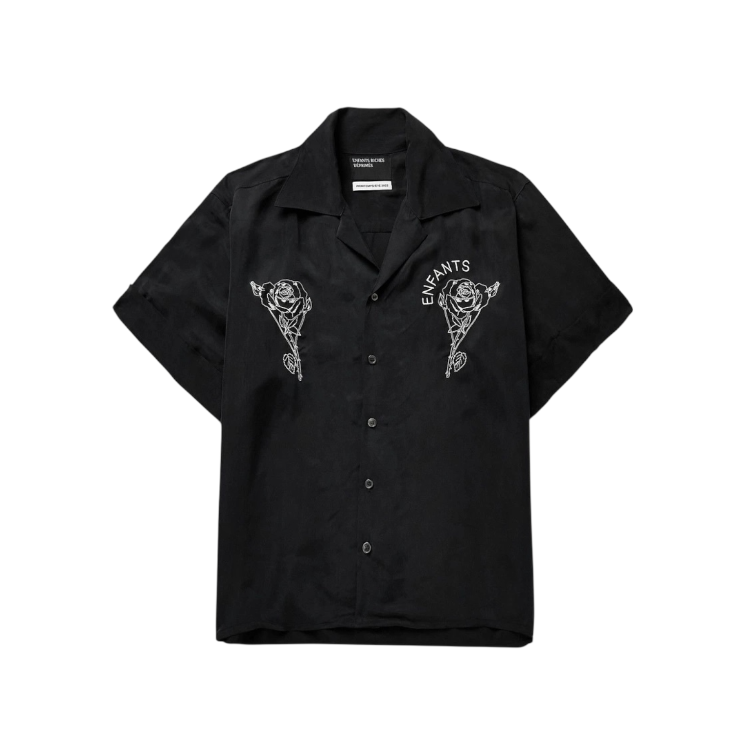 Enfants Riches Déprimés FW22 Embroidered Roses Shirt
