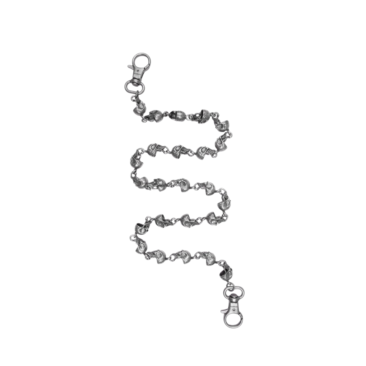 Vetements SS19 Gunmetal Skulls 30” Wallet Chain