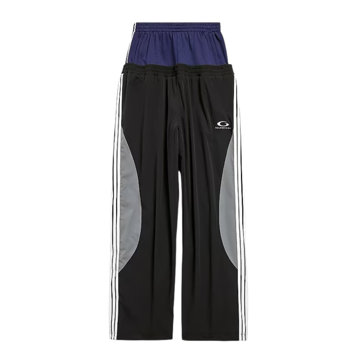 Balenciaga SS25 Cut Up Double Waist Track Pants