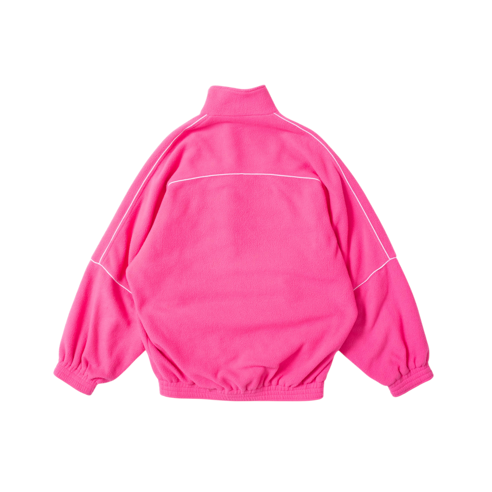Balenciaga FW21 Pink Double-Brushed Fleece Jacket