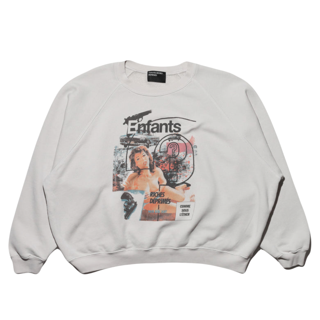 Enfants Riches Déprimés FW24 “Thrilling” Raglan Sweater in Ivory