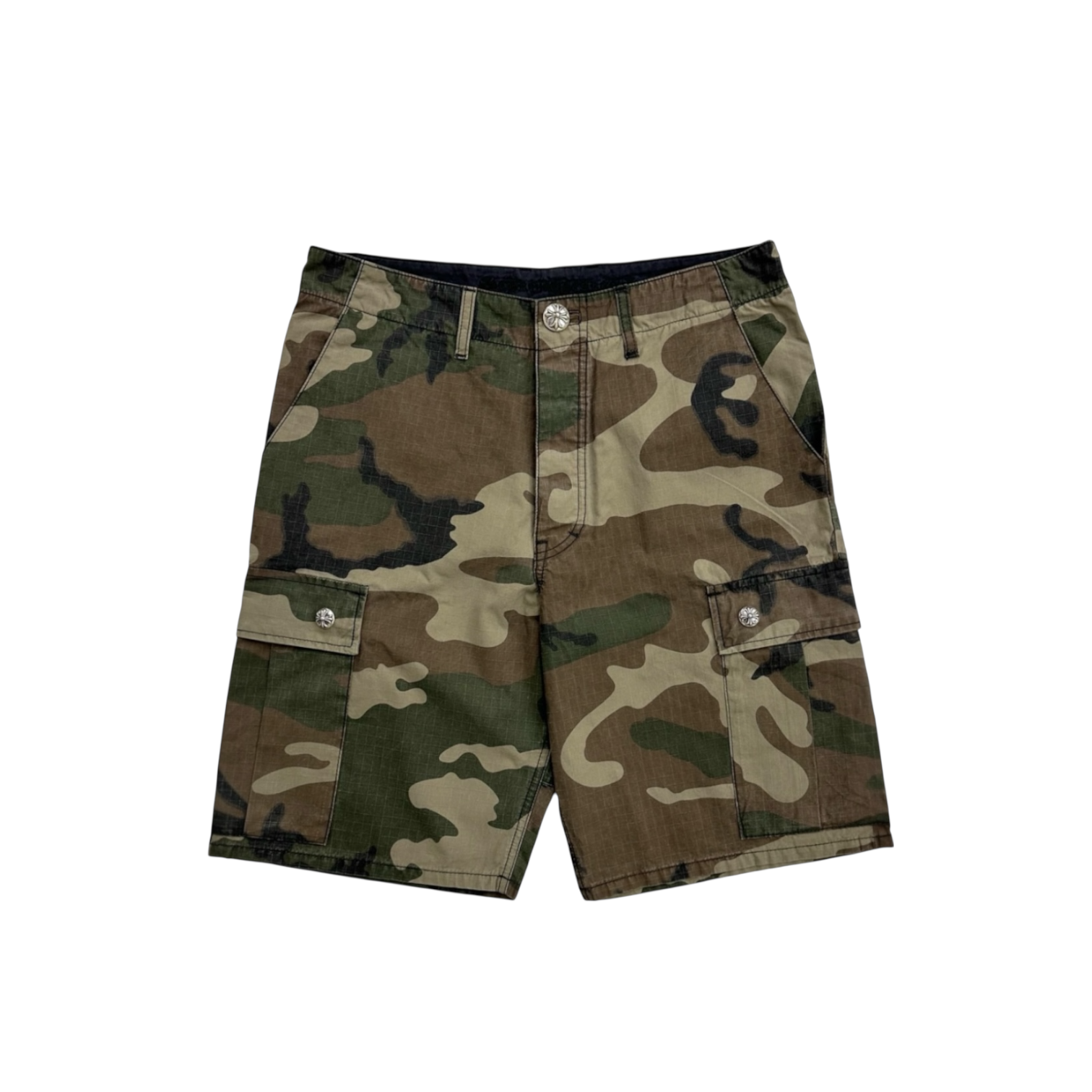 Chrome Hearts SS24 Devil Dog Camo Cargo Shorts