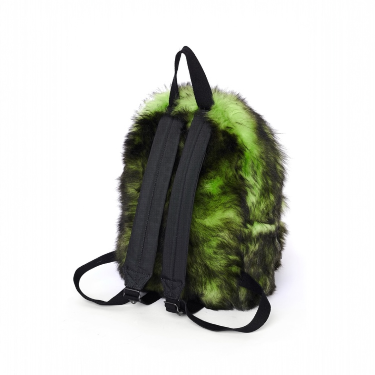 Vetements FW19 Runway Neon Shearling Backpack