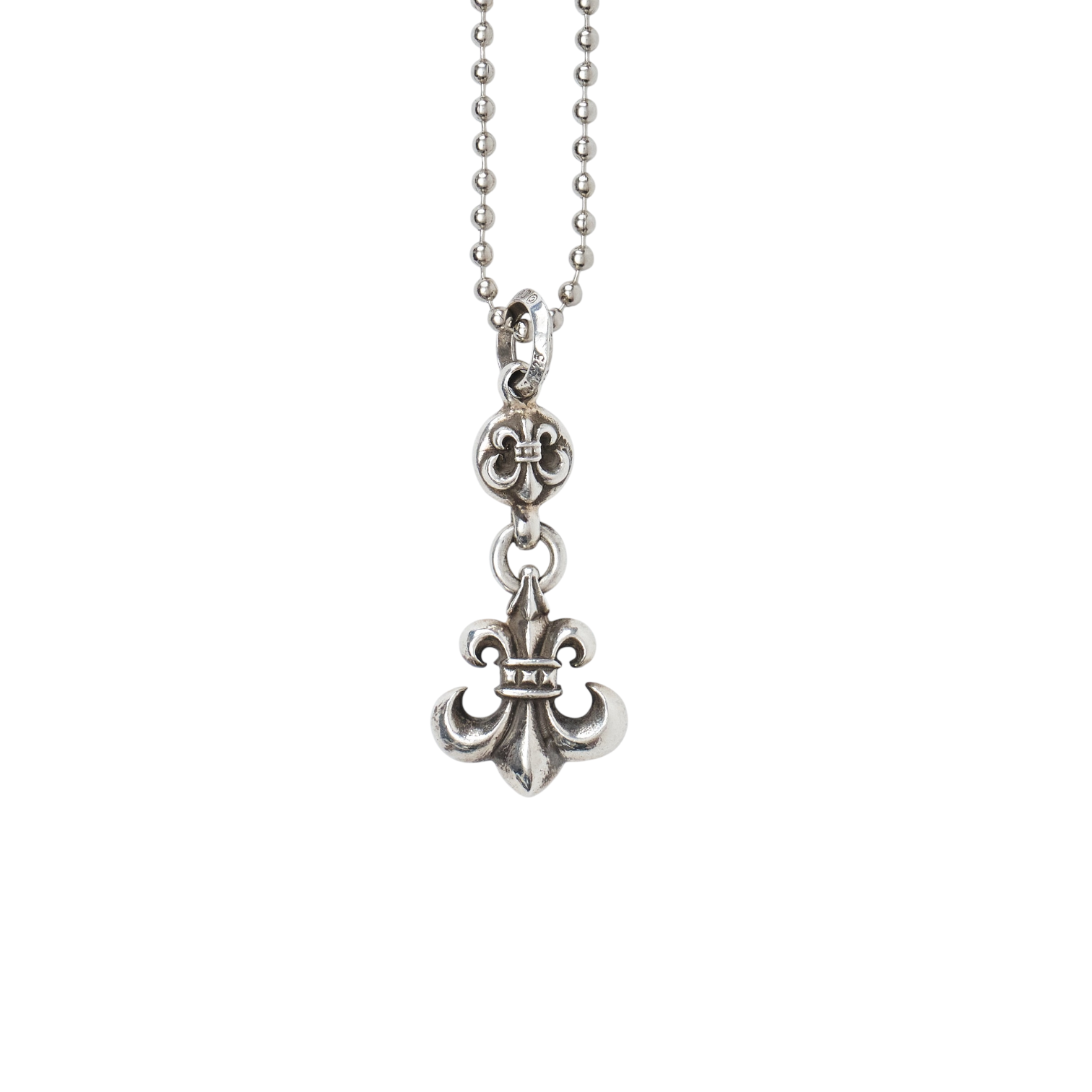 Chrome Hearts “Fleur De Lis” 1 Ball Charm Pendant
