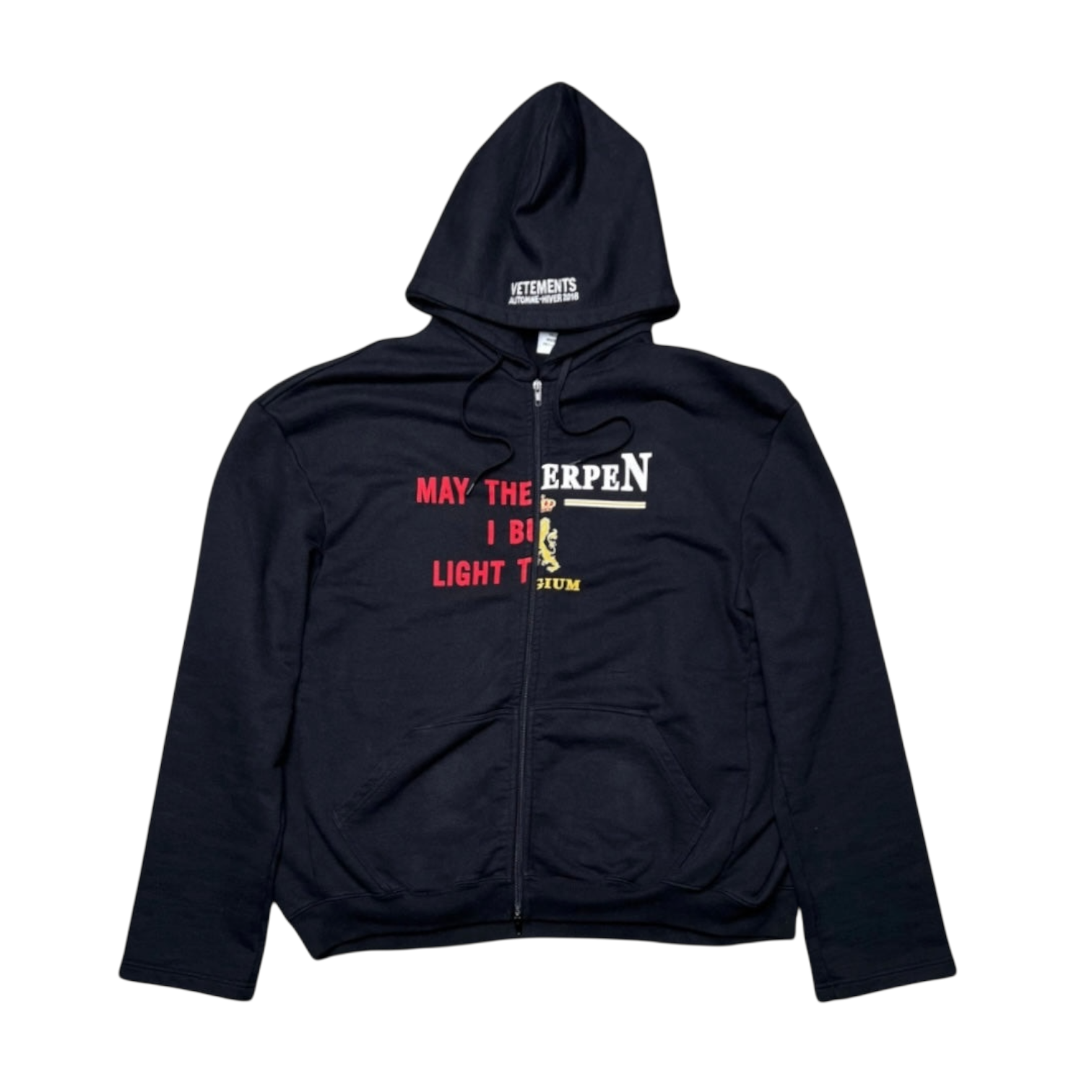 Vetements FW17 "Split Bridges Antwerpen" Zip-Up Hoodie