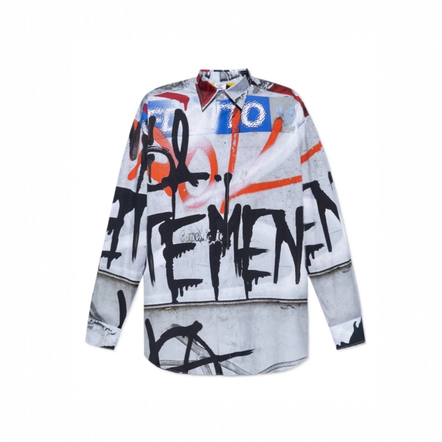 Vetements FW23 Graffiti Lounge Button Shirt