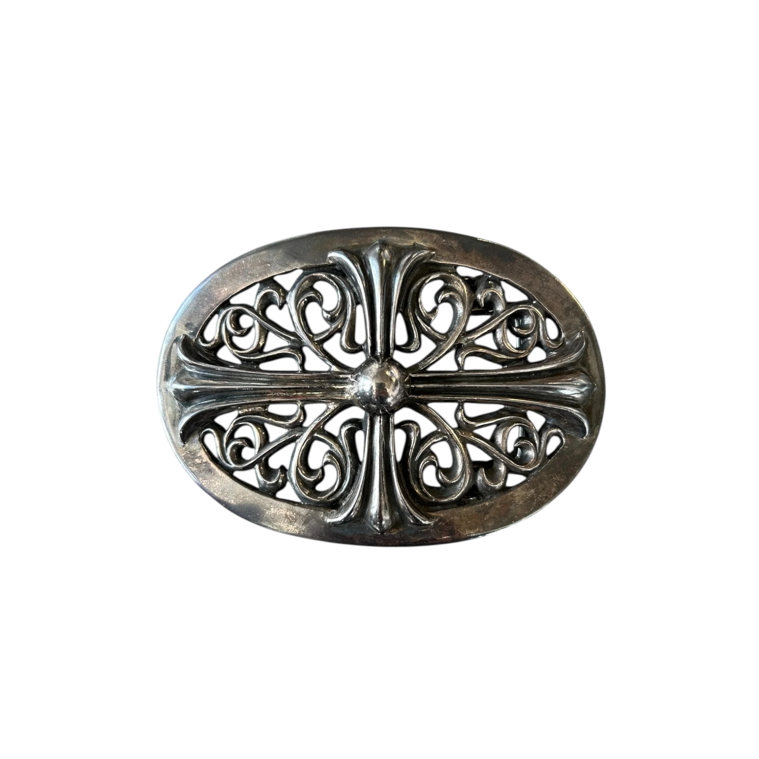 Chrome Hearts 1.5 in Oval Cross Buckle