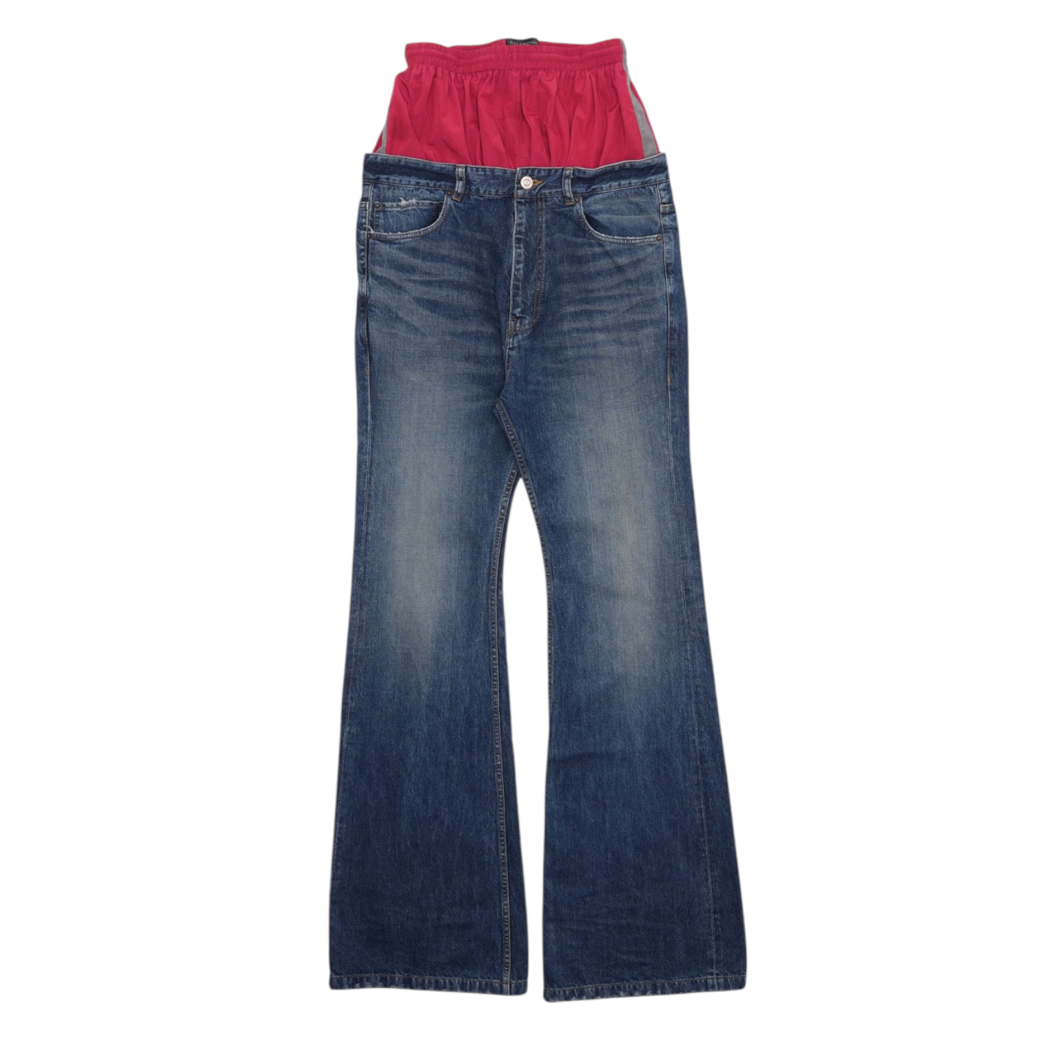 Balenciaga SS25 Layered Denim Pants