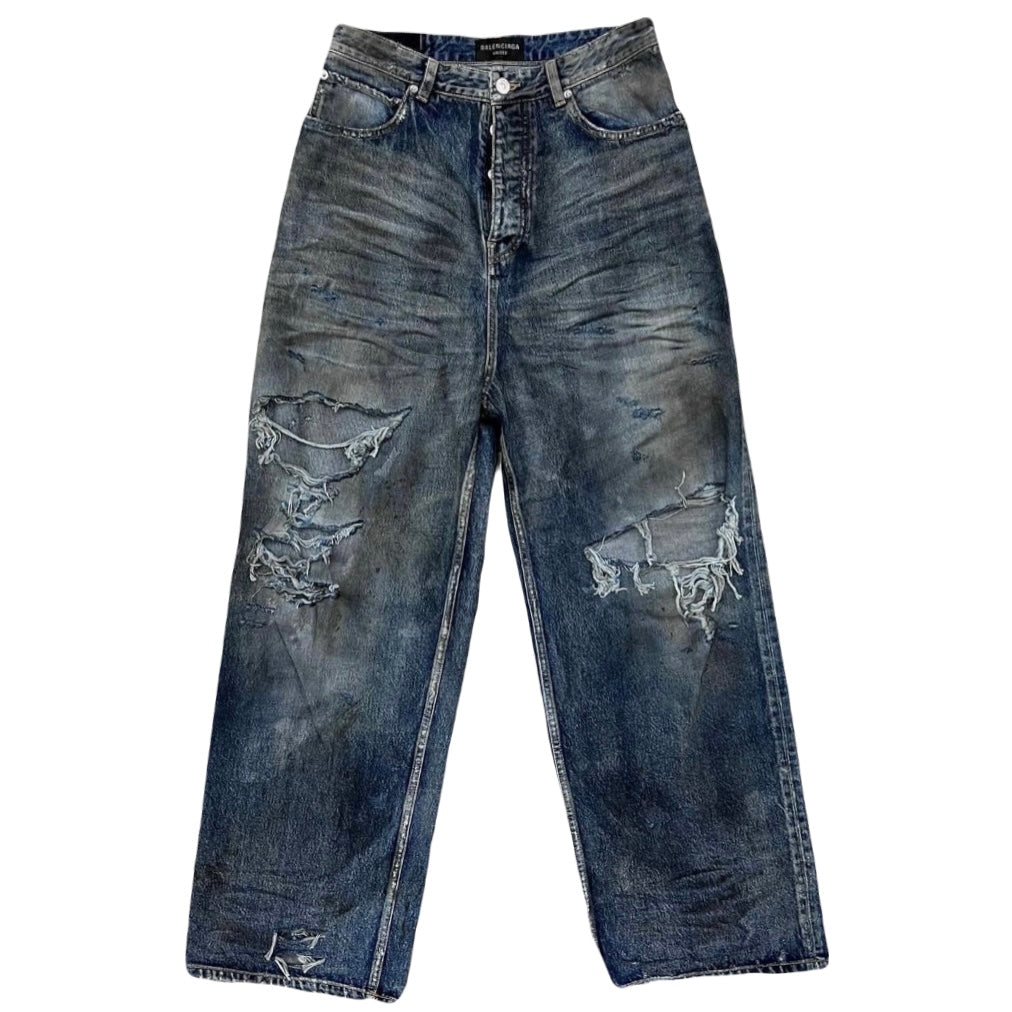 Balenciaga SS23 Baggy Distressed Jeans