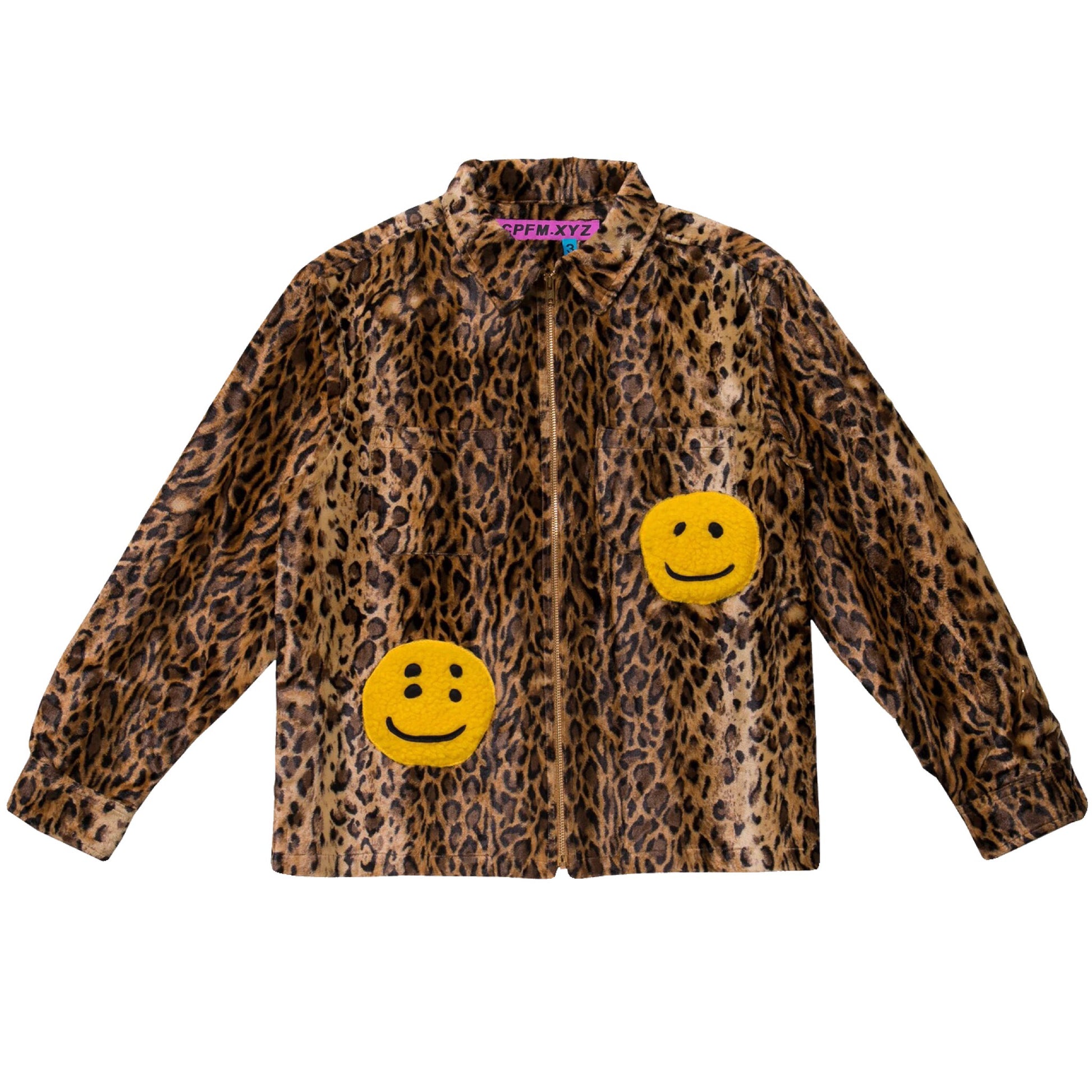 CPFM FW19 Double Smiley Leopard Work Shirt